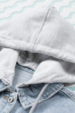 Distressed Hooded Denim Jacket - Flyclothing LLC