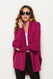 Open Front Dolman Sleeve Longline Cardigan - Flyclothing LLC