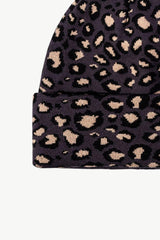 Leopard Pattern Cuffed Beanie - Trendsi