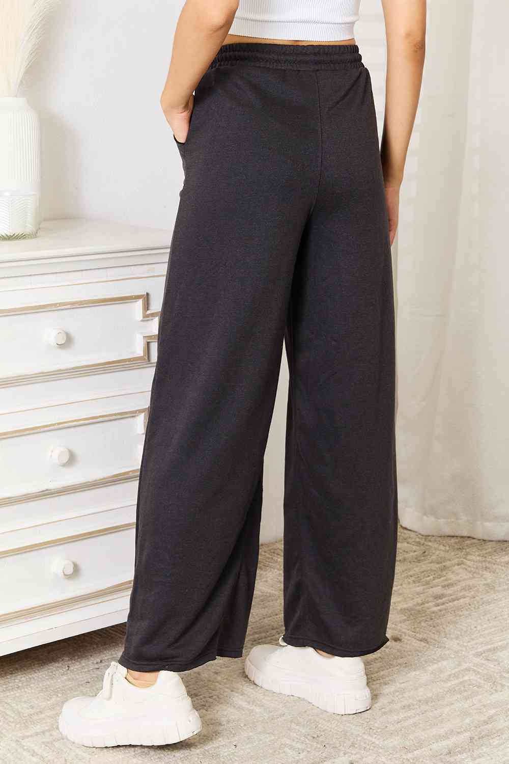 Basic Bae Wide Leg Pocketed Pants - Flyclothing LLC