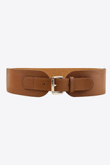 Elastic Wide PU Belt - Flyclothing LLC