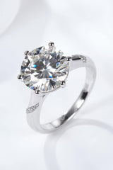 5 Carat  Moissanite Solitaire Ring - Flyclothing LLC