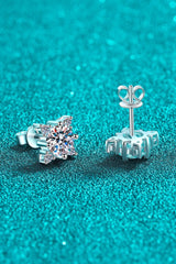 Four Leaf Clover 2 Carat Moissanite Stud Earrings - Trendsi