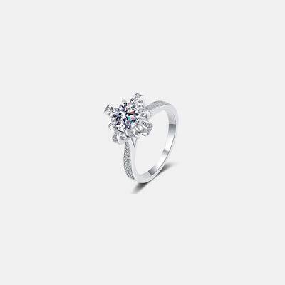 1 Carat Moissanite 925 Sterling Silver Ring - Flyclothing LLC