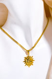 Sun Pendant Copper Necklace - Flyclothing LLC