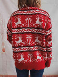 Christmas Element Dropped Shoulder  Sweater - Flyclothing LLC