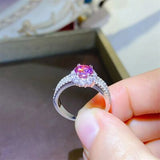 1 Carat Moissanite 925 Sterling Silver Ring - Flyclothing LLC