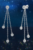 1.2 Carat Moissanite Layered Chain Earrings - Flyclothing LLC