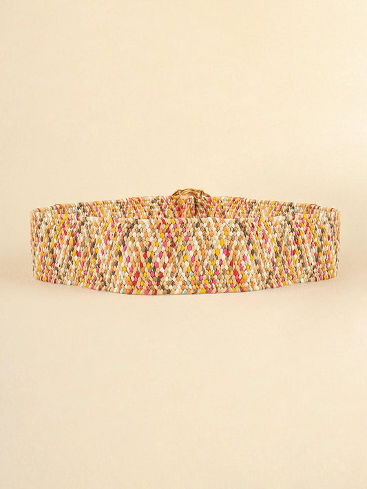 Multicolored Wide Belt - Flyclothing LLC