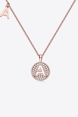 Moissanite A to J Pendant Necklace - Flyclothing LLC