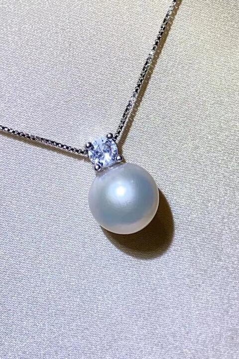 Freshwater Pearl 925 Sterling Silver Necklace - Flyclothing LLC