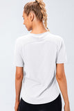 Round Neck Raglan Sleeve Active Tee - Flyclothing LLC