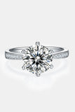 3 Carat Moissanite Side Stone Ring - Flyclothing LLC