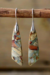 Handmade Natural Stone Dangle Earrings - Flyclothing LLC