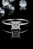 1 Carat Moissanite 925 Sterling Silver Solitaire Ring - Flyclothing LLC