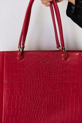 David Jones Texture PU Leather Handbag - Trendsi