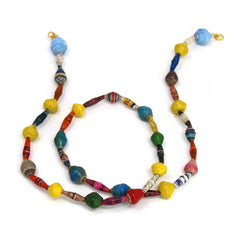 Face Mask/Eyeglass Paper Bead Chain, Colorful Mixed Shapes - Flyclothing LLC