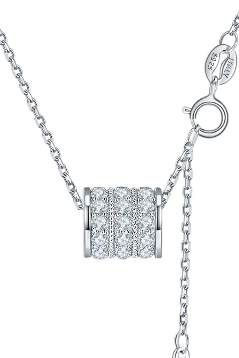 Moissanite 925 Sterling Silver Necklace - Flyclothing LLC