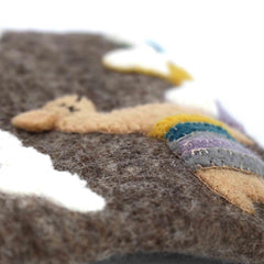 Hand Crafted Felt: Llama Pouch - Flyclothing LLC