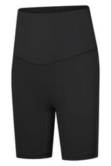 Seamless High-Rise Wide Waistband Biker Shorts - Flyclothing LLC