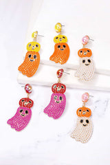 Halloween Ghost Shape Dangle Earrings - Flyclothing LLC