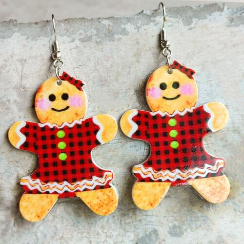 Christmas Themed Acrylic Dangle Earrings - Flyclothing LLC