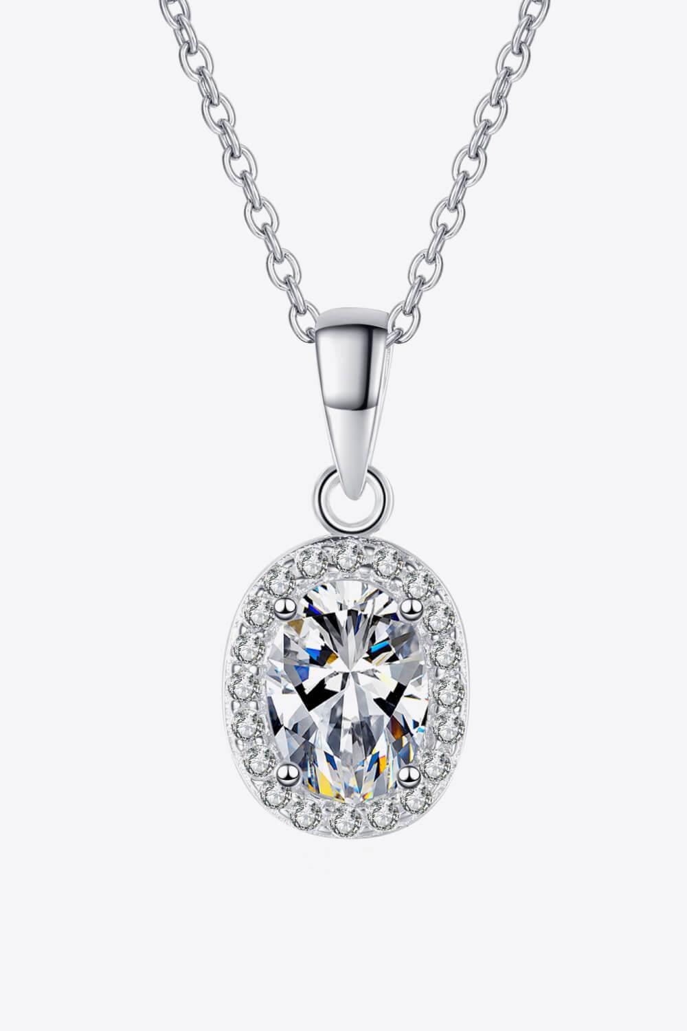 Be The One 1 Carat Moissanite Pendant Necklace - Flyclothing LLC