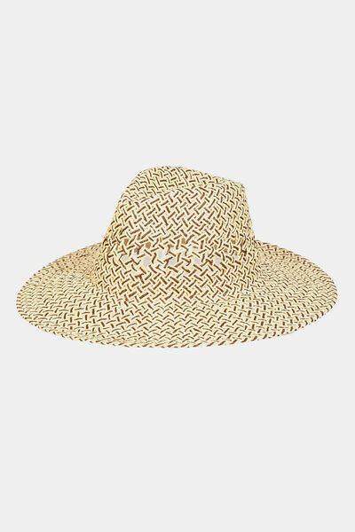 Fame Cutout Woven Straw Hat - Flyclothing LLC