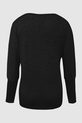 Cutout Round Neck Long Sleeve T-Shirt - Flyclothing LLC