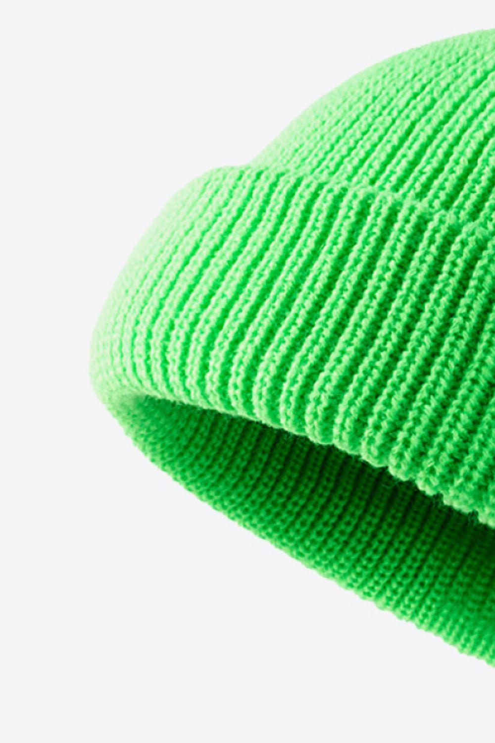 Calling For Winter Rib-Knit Beanie - Trendsi