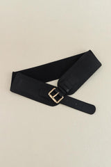 Elastic Wide PU Belt - Flyclothing LLC