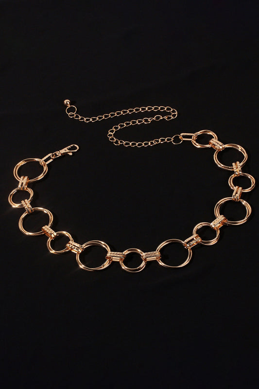 Alloy Chain Circle Shape Belt - Flyclothing LLC