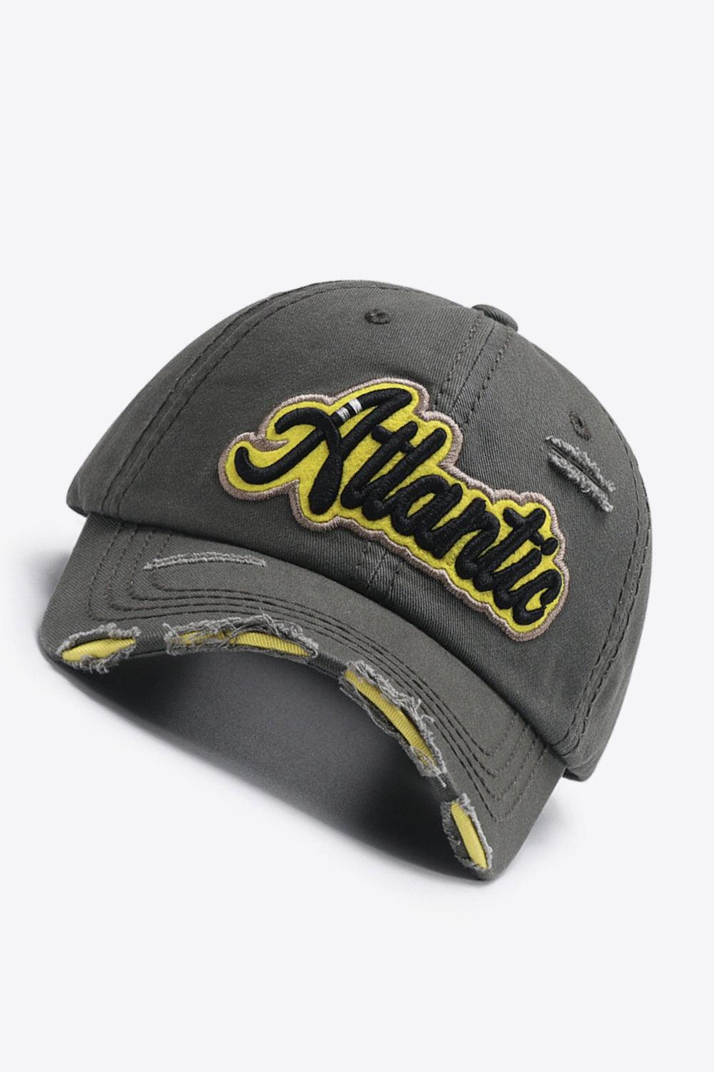 ATLANTIC Graphic Distressed Baseball Cap - Flyclothing LLC