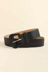 Glitter PU Leather Belt - Flyclothing LLC