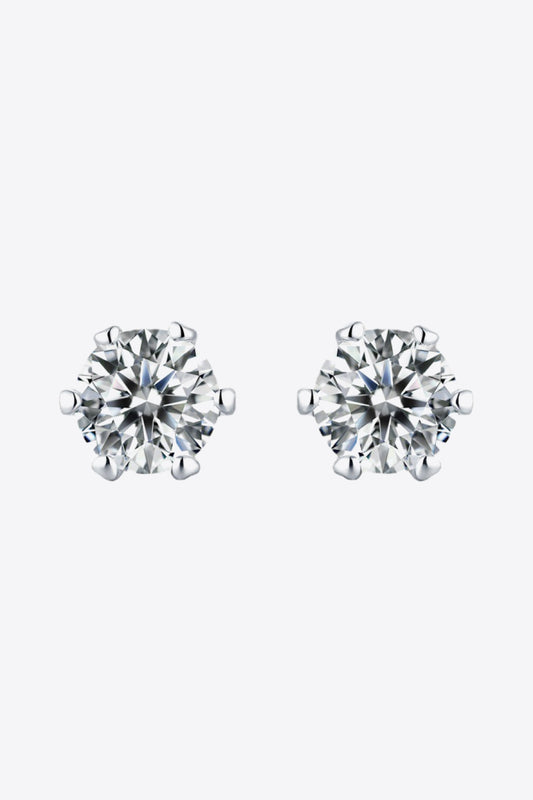 Good Days Ahead Moissanite Stud Earrings - Flyclothing LLC