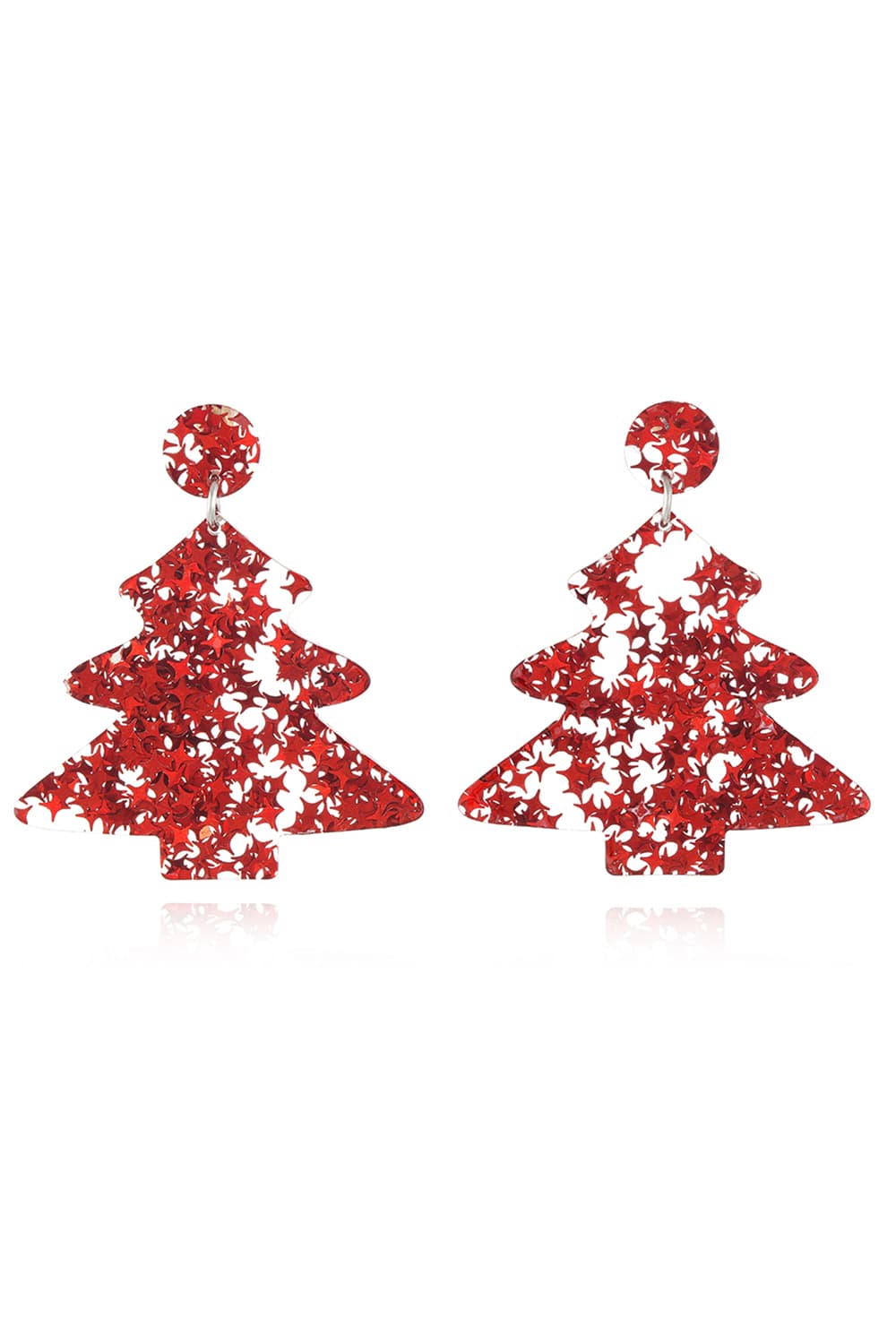 Christmas Tree Acrylic Earrings - Trendsi