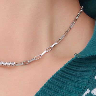 Zircon Titanium Steel Necklace - Flyclothing LLC