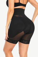 Full Size Breathable Lace Trim Shaping Shorts - Flyclothing LLC