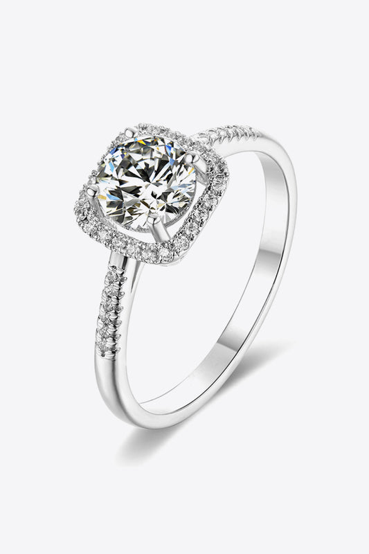 1 Carat Moissanite Zircon Ring - Flyclothing LLC