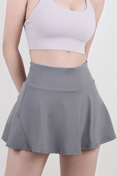 High Waist Pleated Active Skirt - Flyclothing LLC