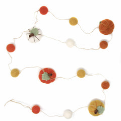 Hand Felted Garland: Pumpkins - Global Groove - Flyclothing LLC