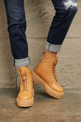 East Lion Corp Platform Combat Boots - Flyclothing LLC