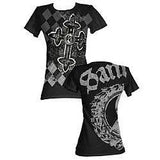 Sanctify Argyle Womens Iron Tee - Flyclothing LLC