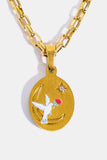 Stainless Steel 18K Gold-Plated Necklace - Flyclothing LLC