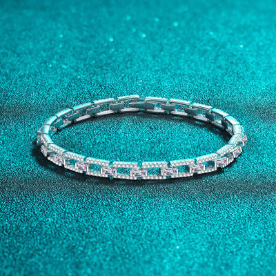 3.2 Carat Moissanite 925 Sterling Silver Bracelet - Flyclothing LLC