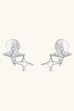 Moissanite 925 Sterling Silver Star Shape Earrings - Flyclothing LLC