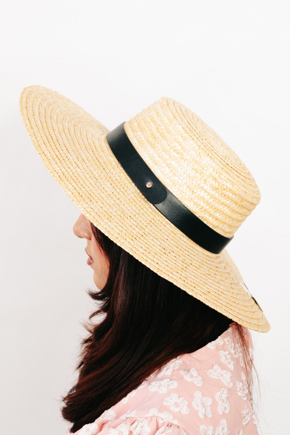 Fame Flat Brim Straw Weave Hat - Flyclothing LLC