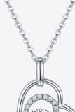 Moissanite Heart Pendant Necklace - Flyclothing LLC