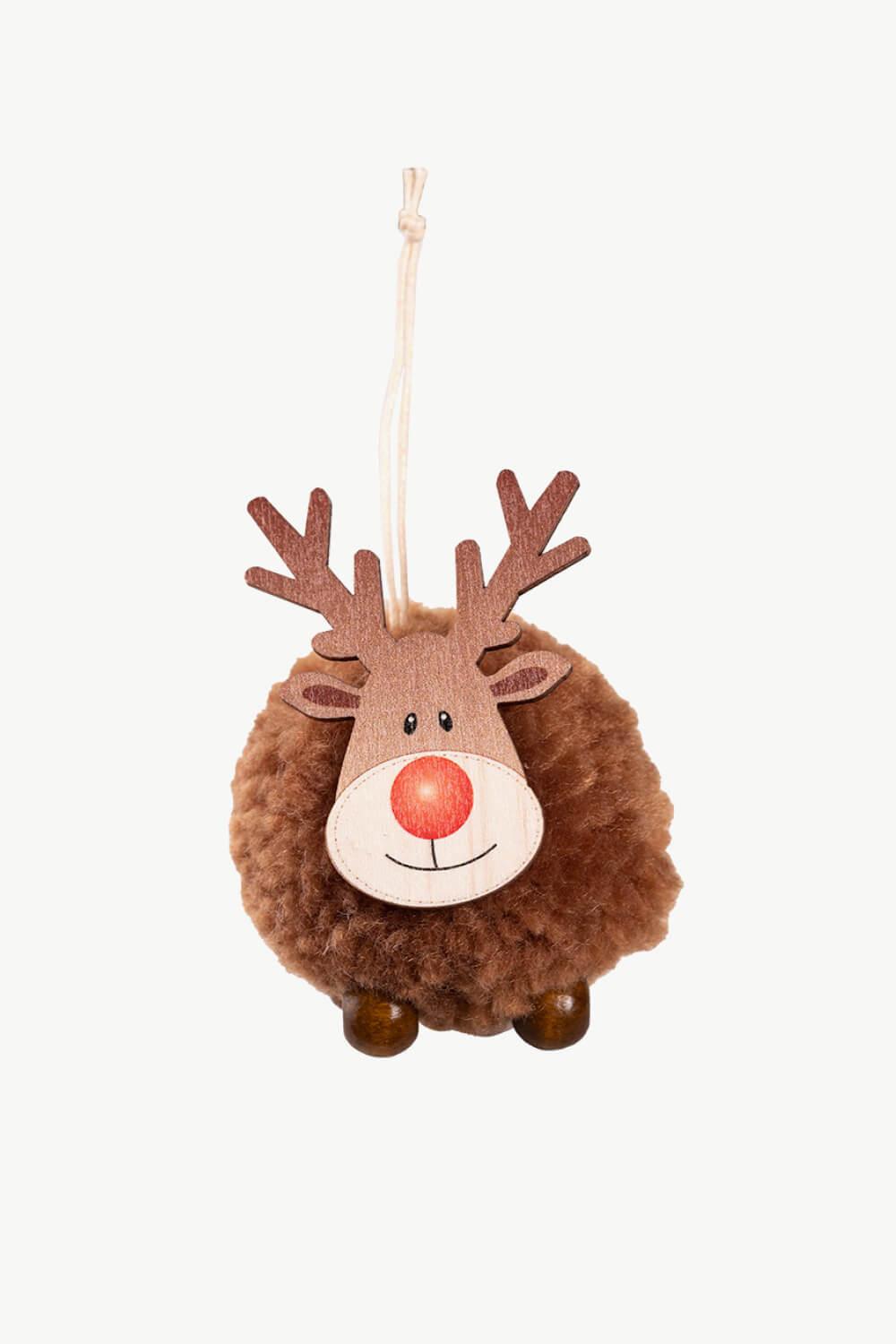 4-Pack Christmas Sherpa Reindeer Hanging Widgets - Flyclothing LLC