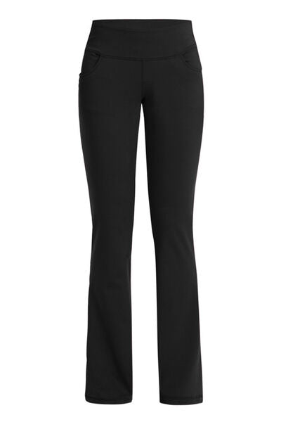 Pocketed High Waist Active Pants - Flyclothing LLC